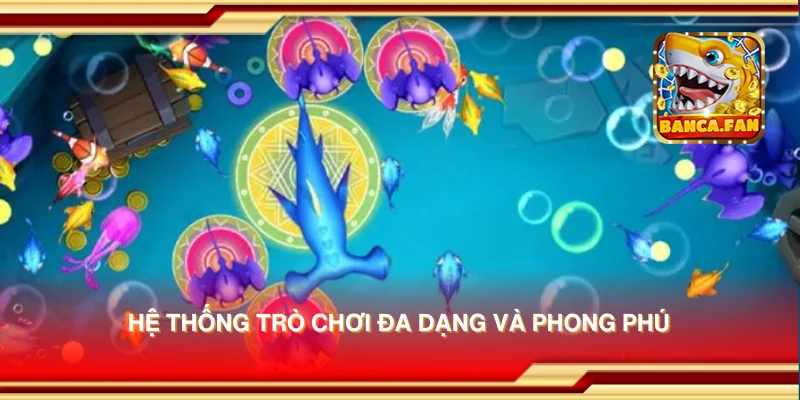 Hệ thống trò chơi đa dạng và phong phú